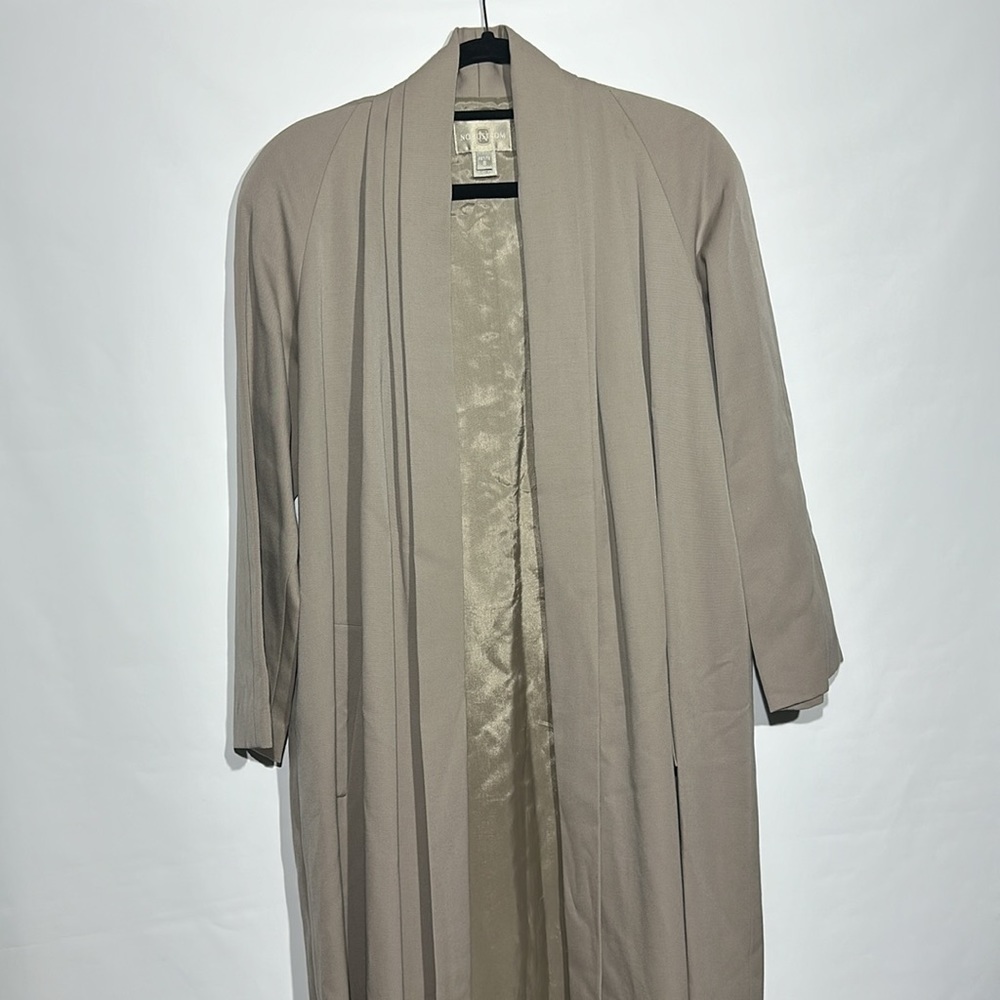 Nordstrom Womens Tan Duster Coat Trench Blazer